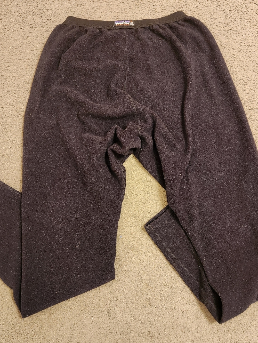 PATAGONIA Capilene Pants Extra Large Black Base Layer Vintage Made USA